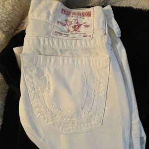 True religion white jeans